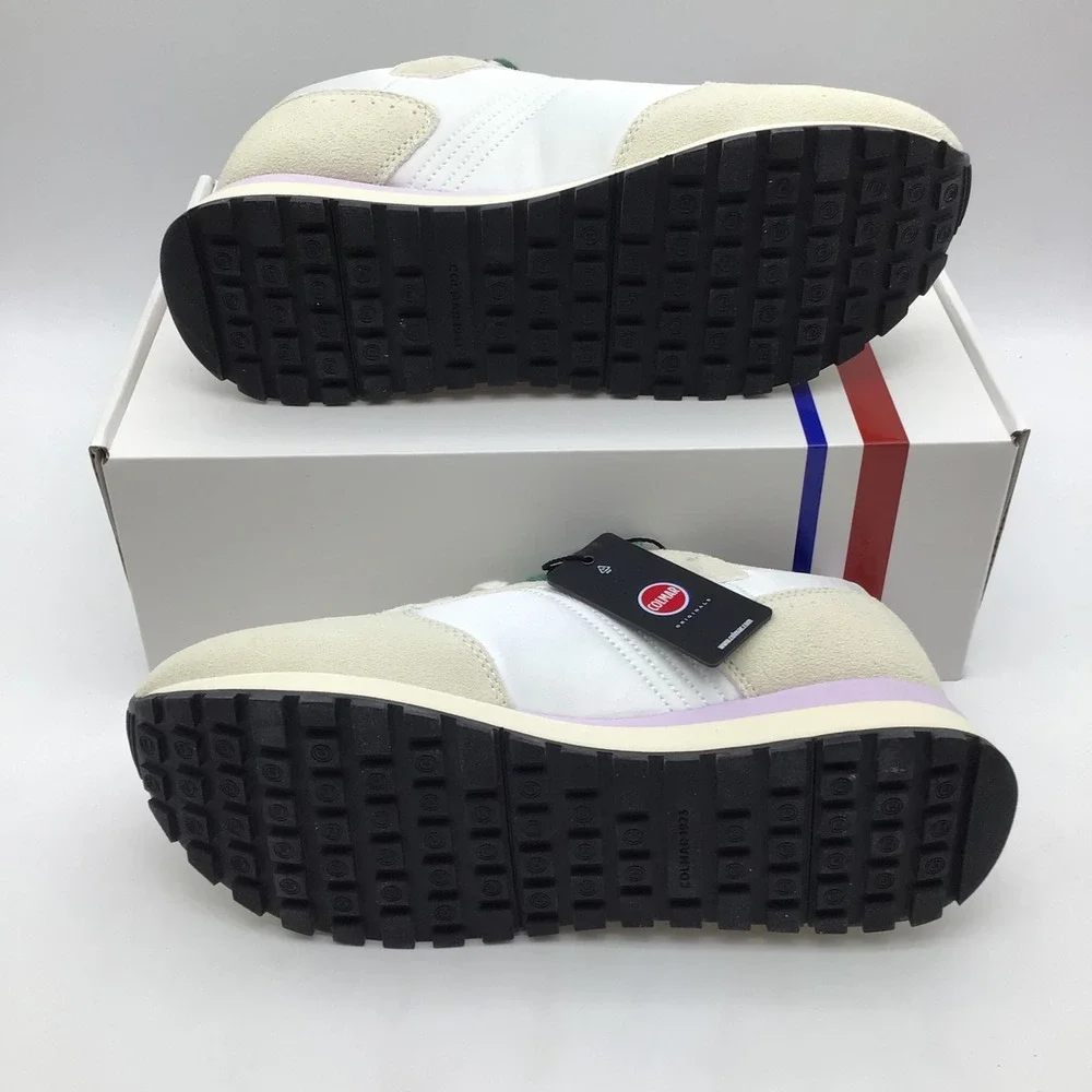 Colmar Travis Pop H Outsole 124 Mens Size 7.5 White Green Sneakers‎ EU 40 NEW